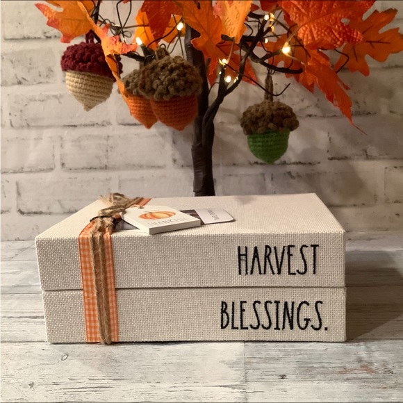 Rae Dunn Harvest Blessings Book Stack - Picture 2 of 5